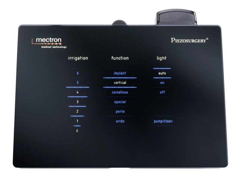 Close up photo of the Mectron Piezosurgery unit